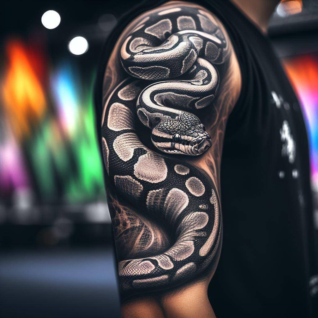 Ball Python Tattoo: Capturing the Mystique of Serpentine Elegance