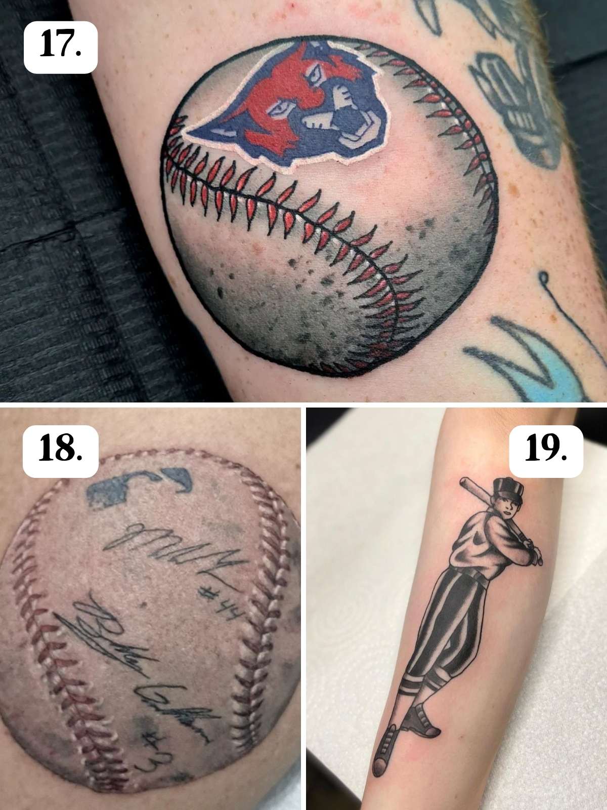 Hall of Fame Baseball Tattoo