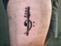 Bass-Clef-Guitar-Tattoo-1