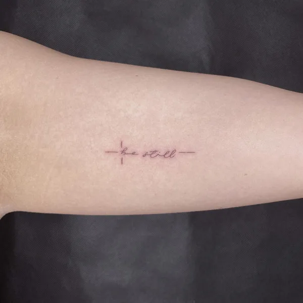 Artful Embellishments Be Still Tattoo