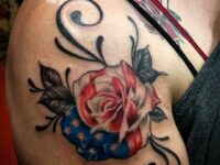 Beautiful-Patriotic-Rose-Tattoo-Idea