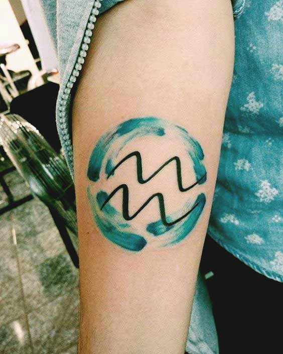 Aquarius Tattoo Design 1