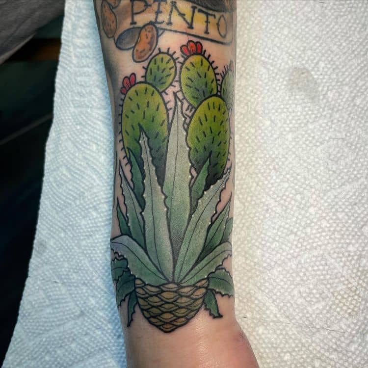 Blue Agave Tattoo by @laurensanartist