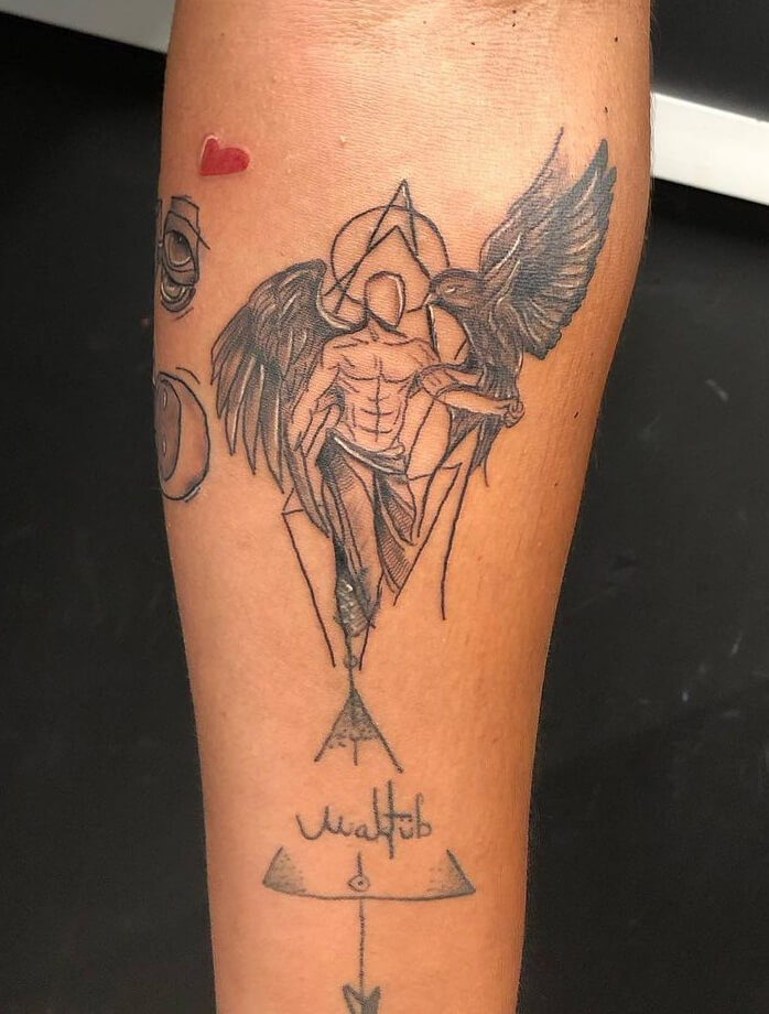 Forearm Angel Tattoos For Men