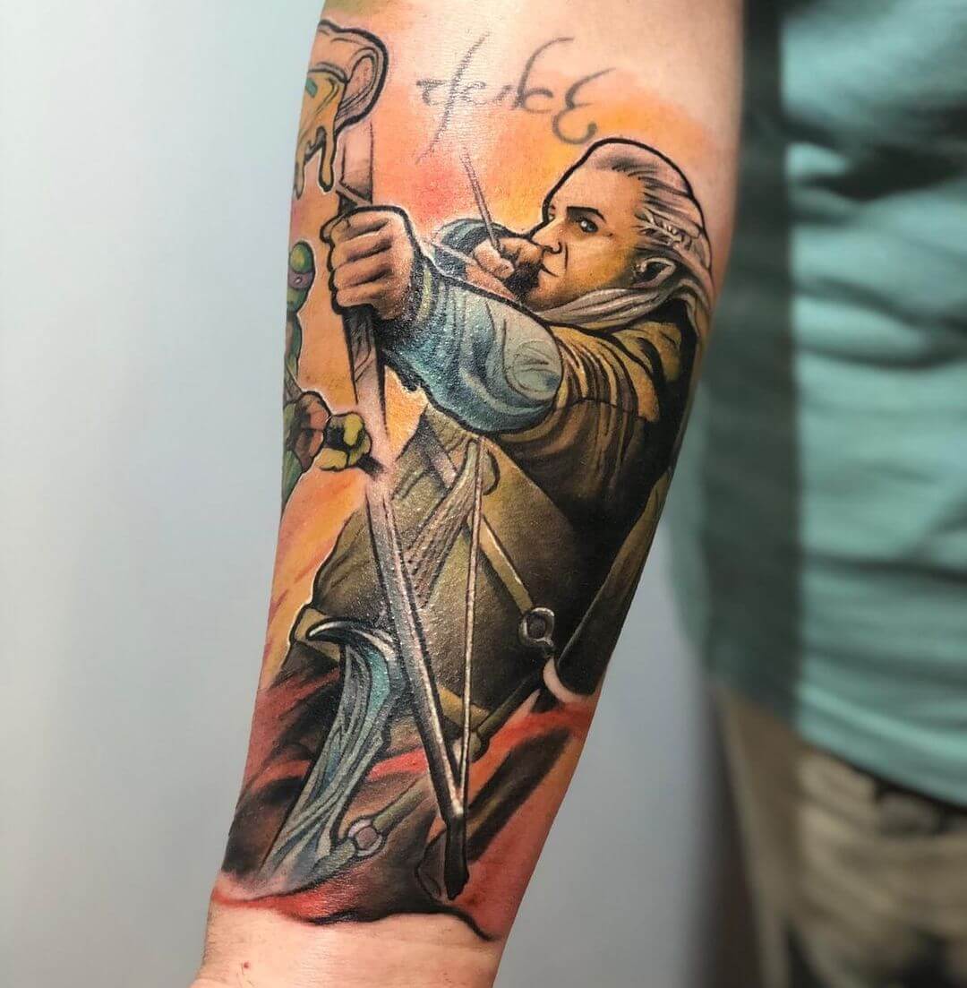 Colored and Lively Archer Tattoos