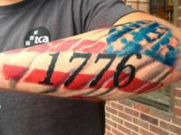 Colorful-Painted-American-Flag-1776-Tattoo