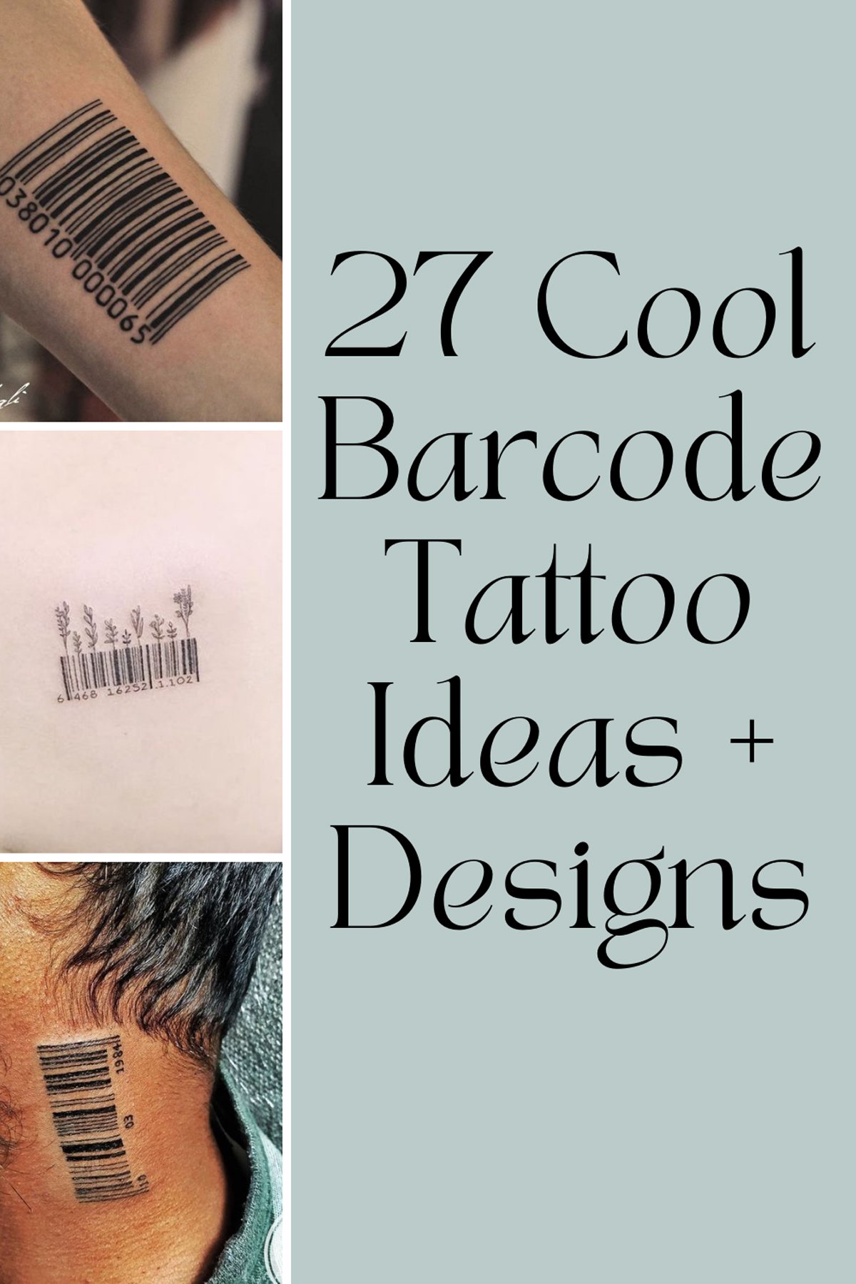 27 Cool Barcode Tattoo Ideas + Designs - Tattoo Glee
