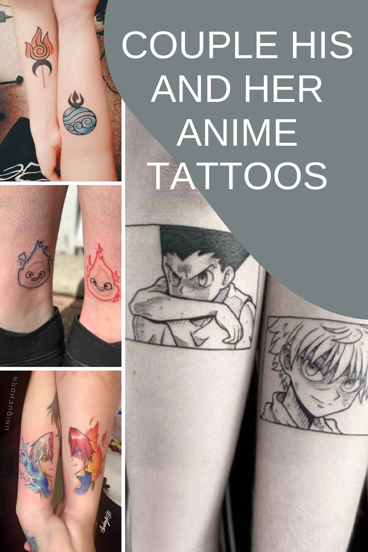 His and Hers Anime Tattoos