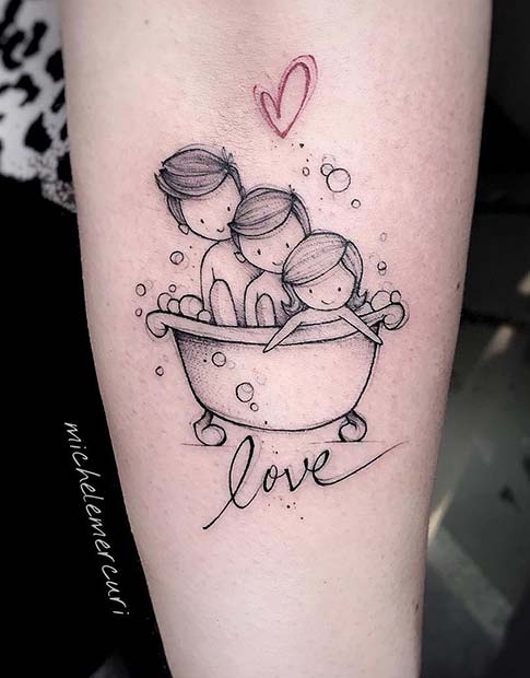 Three sons tattoo ideas photos