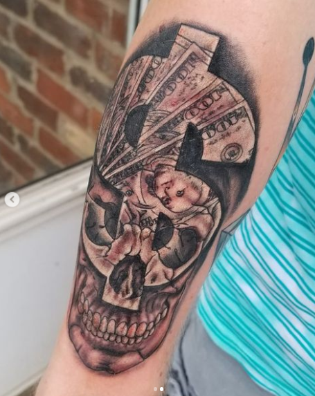 Gold Coin Tattoo