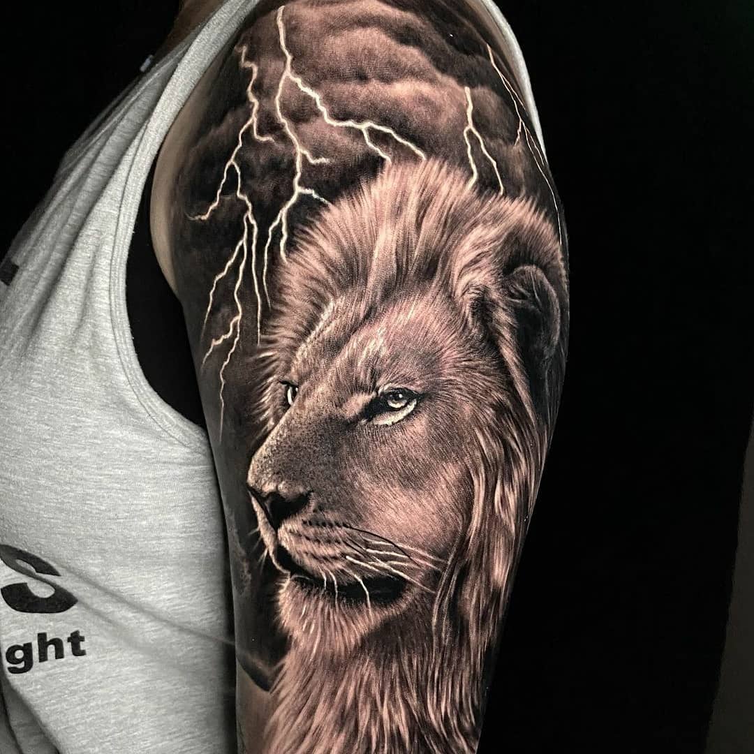 Classy female half sleeve tattoo