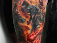 Fiery-Four-Horsemen-Of-The-Apocalypse-Tattoo