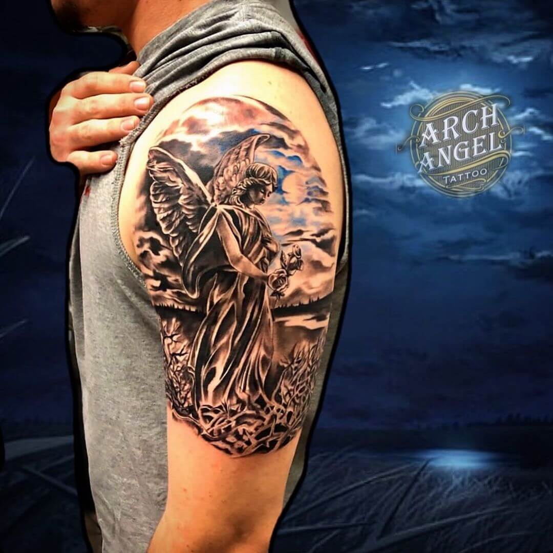 Archangel Tattoo - Serene Protector