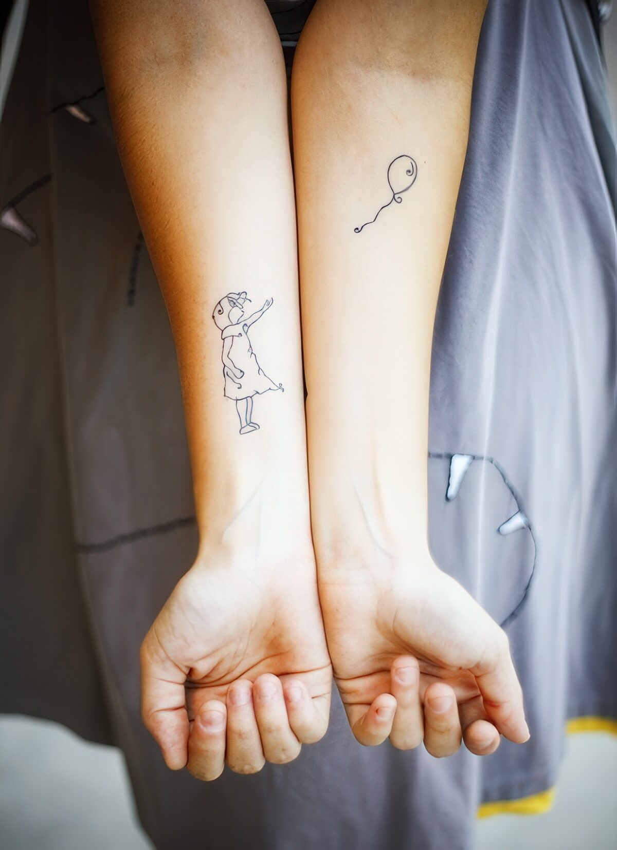 Balloon Tattoo on Forearm