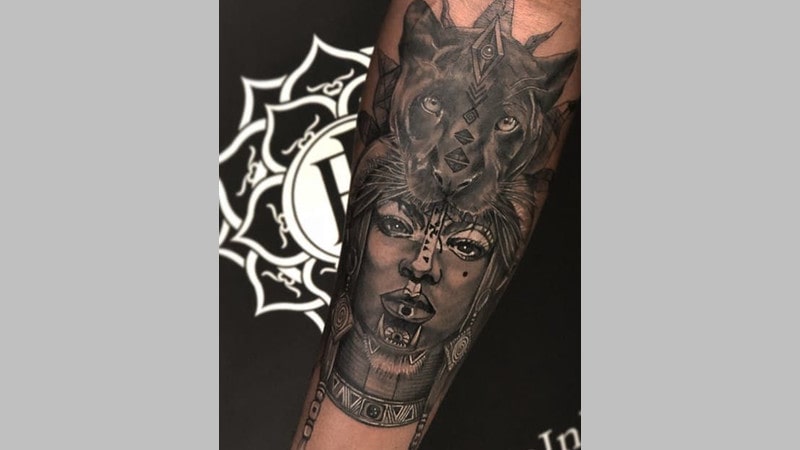 African Goddess Tattoo 4