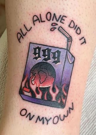 Juice Wrld 999 Tattoo Design 2