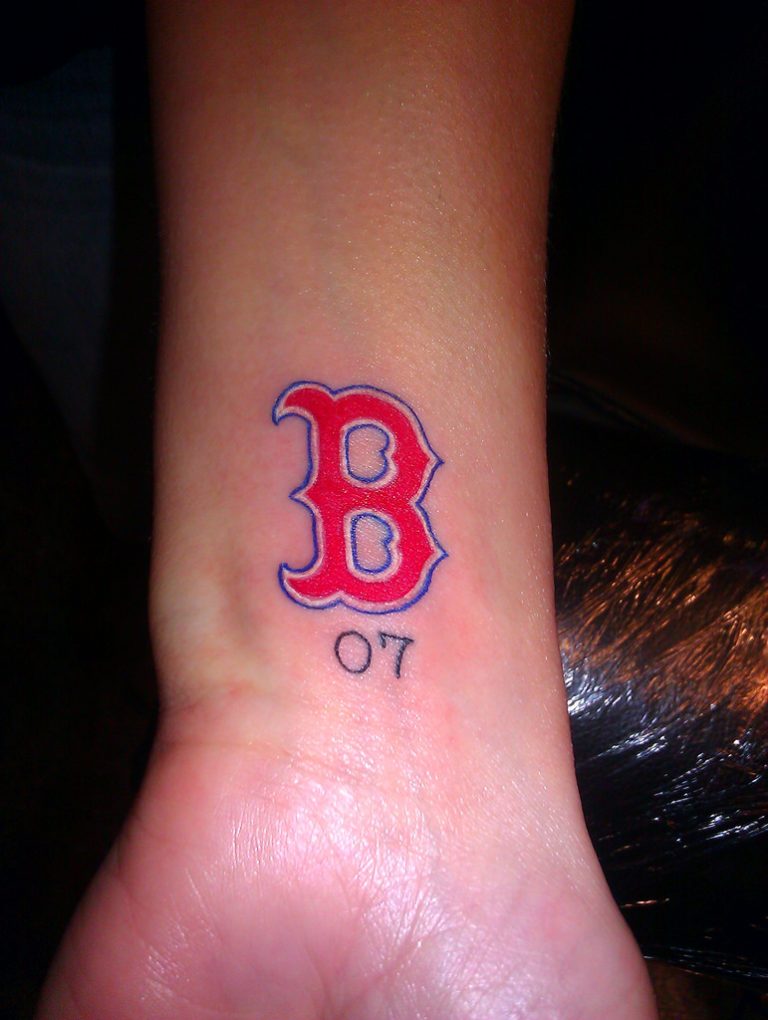 Bold letter B tattoo design