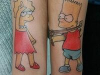 Matching-Bart-and-Lisa-tattoos