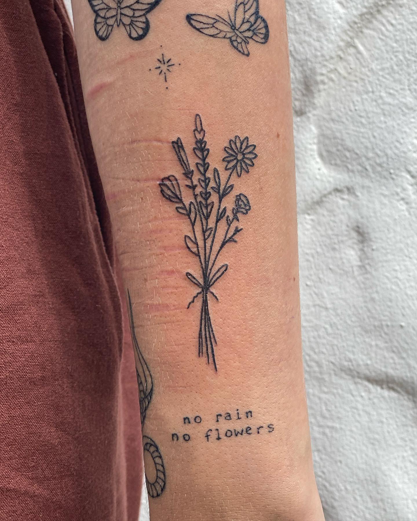 Nature and Life Tattoo Cover-Up Scar Design