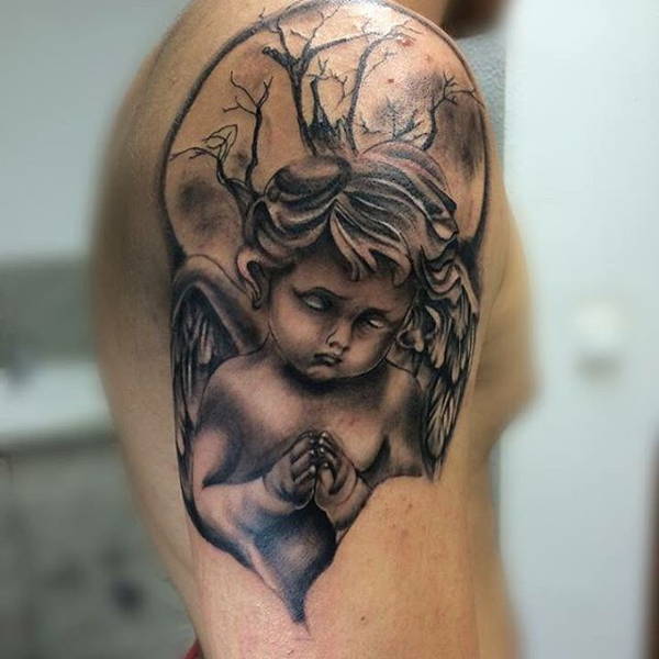 Celestial Messenger Angel Tattoo