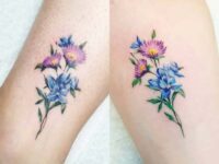 Realistic-Aster-Flower-Tattoo-leehumphs_tattooer