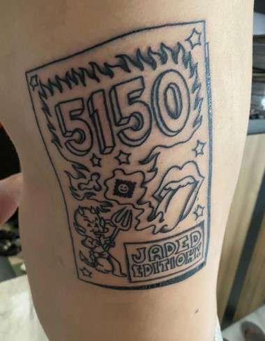 Thought-provoking 5150 tattoo message