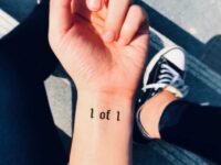 Small-1-of-1-Lettering-Temporary-Tattoo-Design-Idea-Wrist-Hand