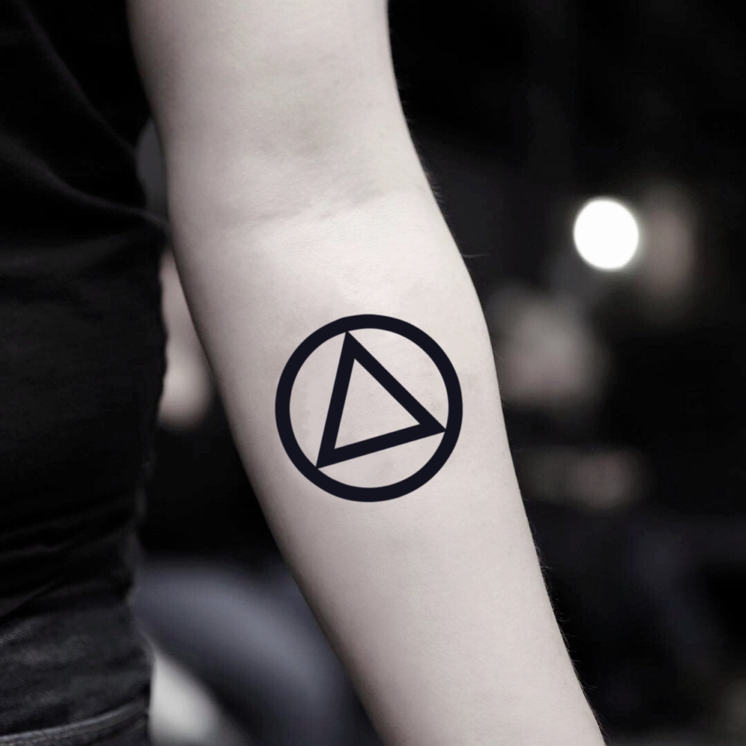 AA Alcoholics Anonymous Temporary Tattoo Sticker