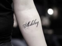Small-Ashley-Lettering-Temporary-Tattoo-Design-Idea-Inner-Arm