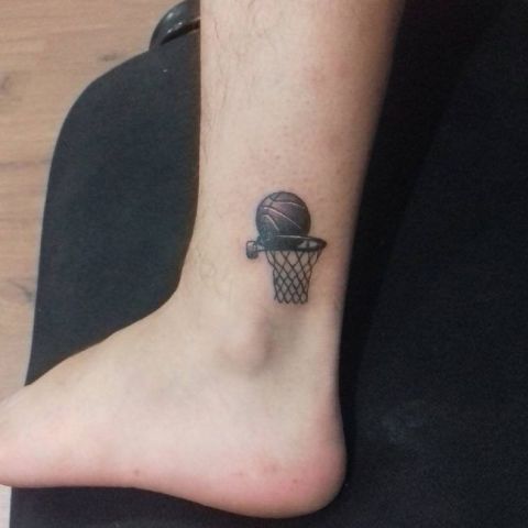Small Basket and Ball Tattoo