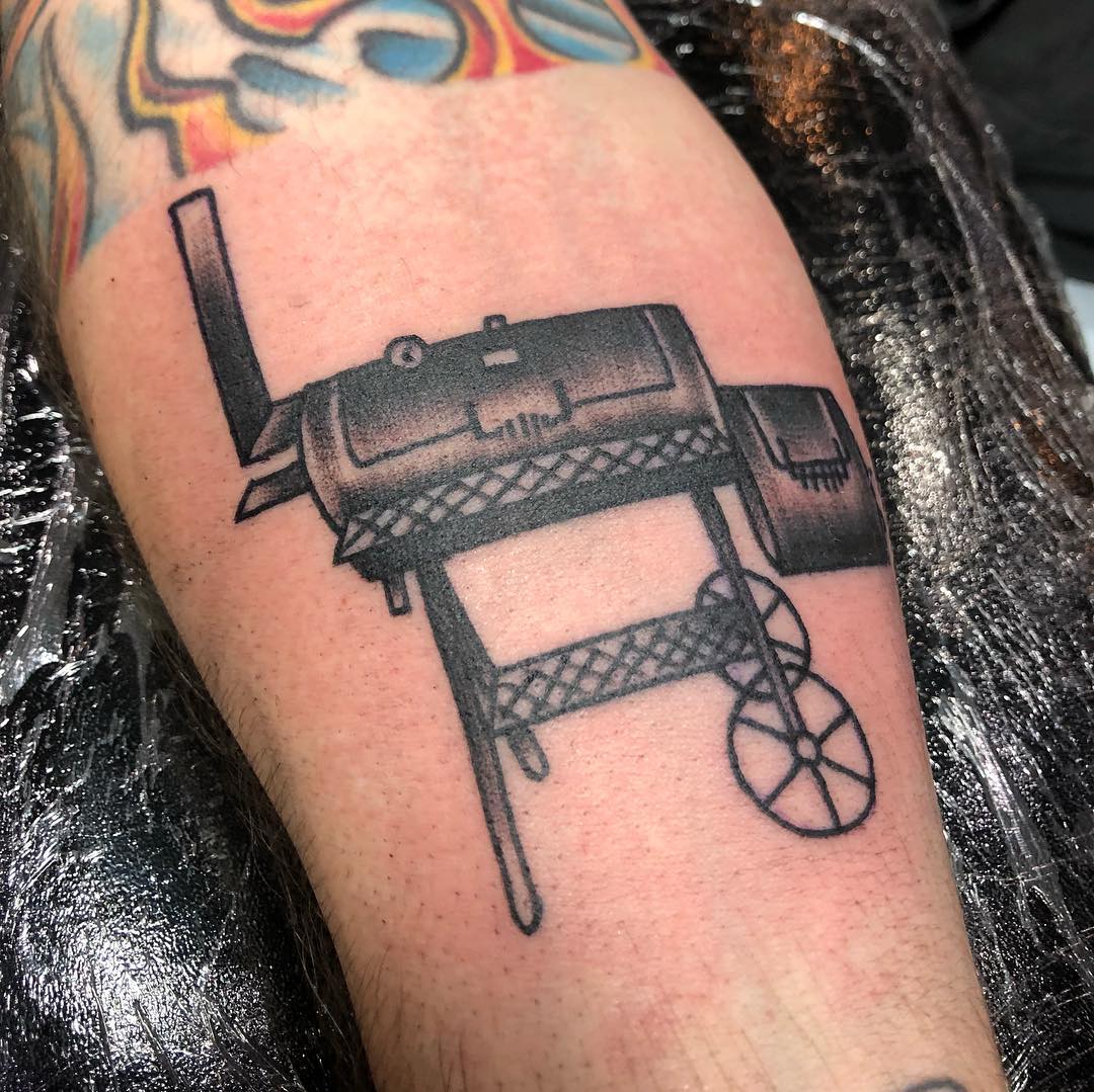 BBQ Smoker tattoo