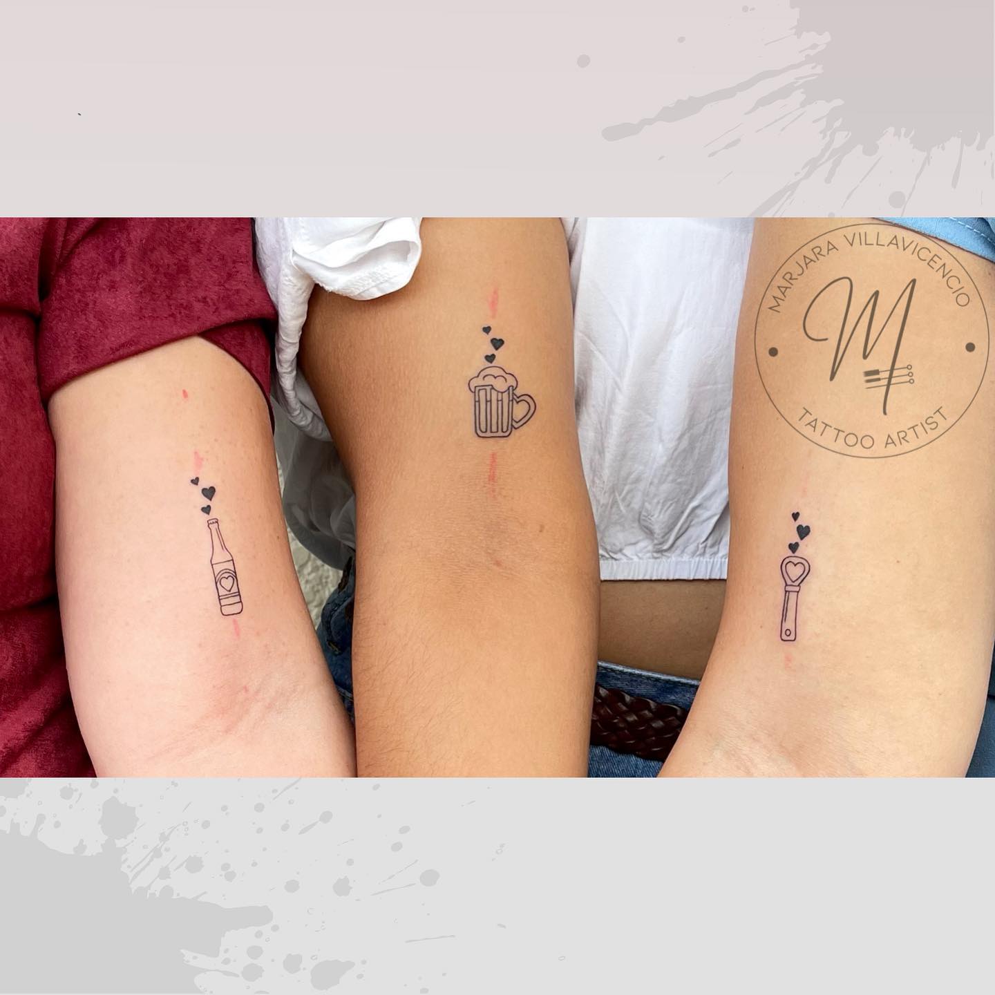 3 Puzzle Pieces Tattoo