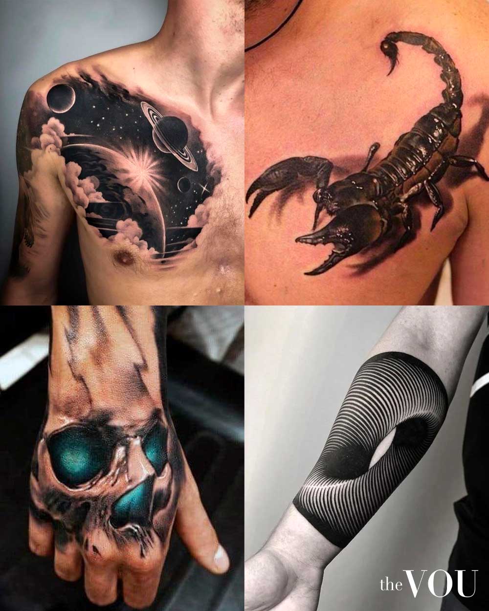 3D Tattoos For Men On Chest