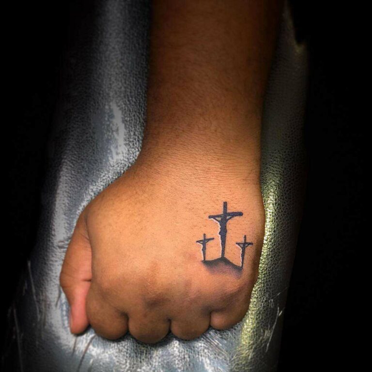 Resilient Cross Tattoo
