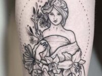 Woman-Art-Nouveau-Tattoo-umamitattooer