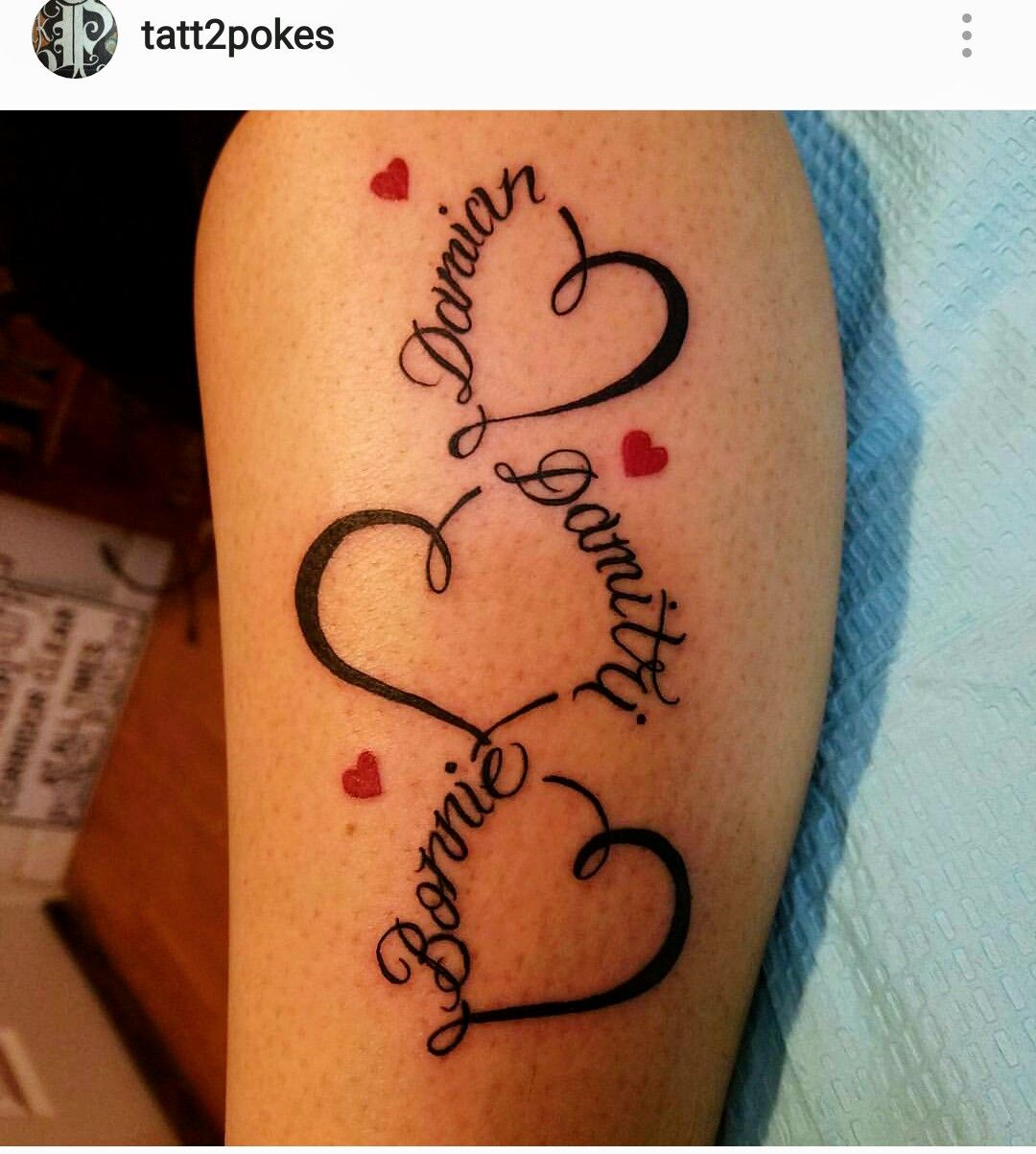 Tattoo Ideas With 3 Names - Printable Computer Tools