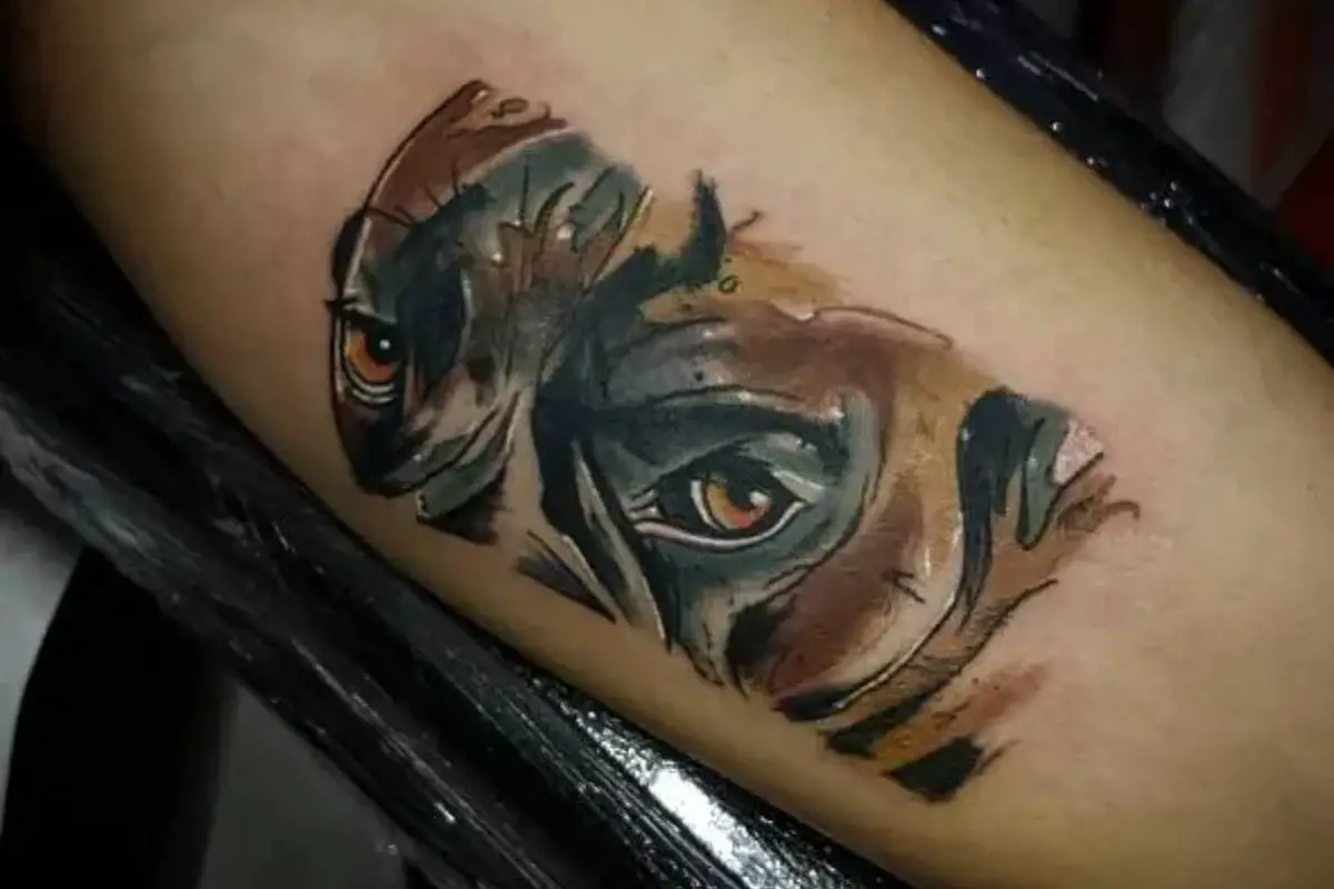 Flowing Abstract Tattoo