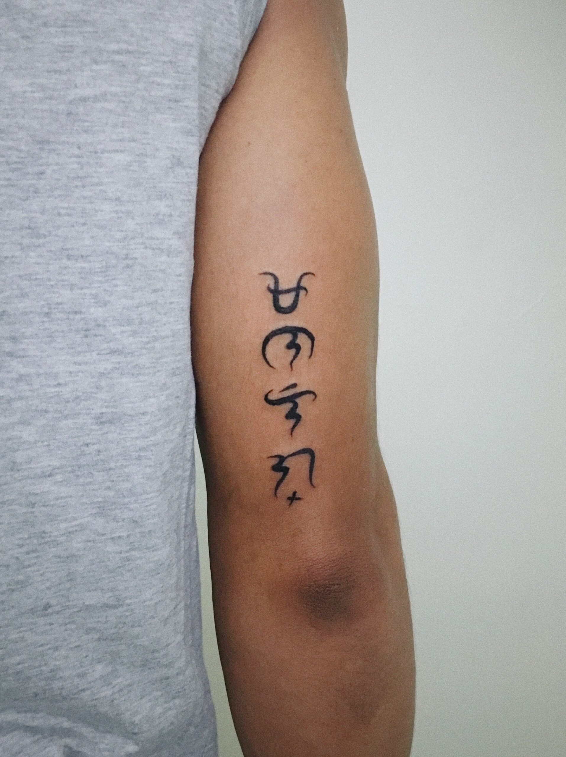 Baybayin Tattoo - MA-NA-LI-G (Have faith)