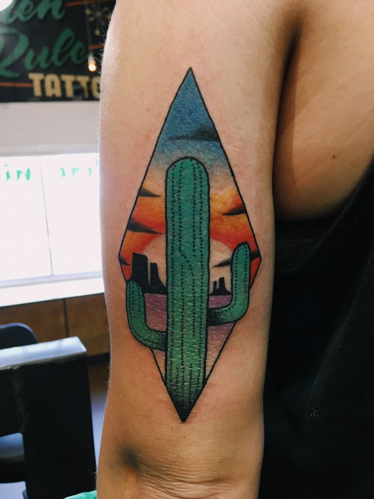 Desert Sunset Tattoo