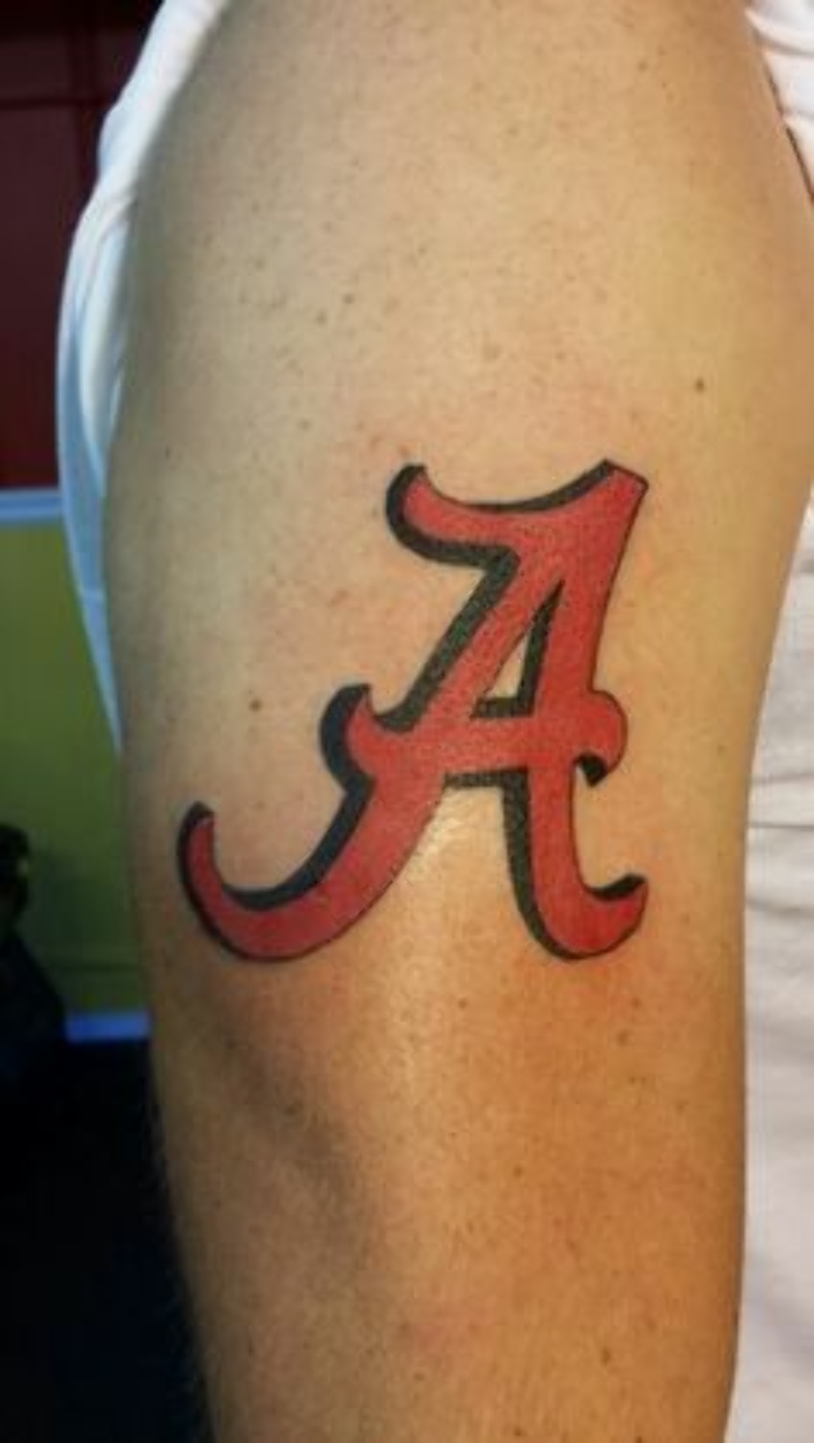 Alabama football logo tattoo