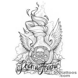 Alcohol tattoo design 1