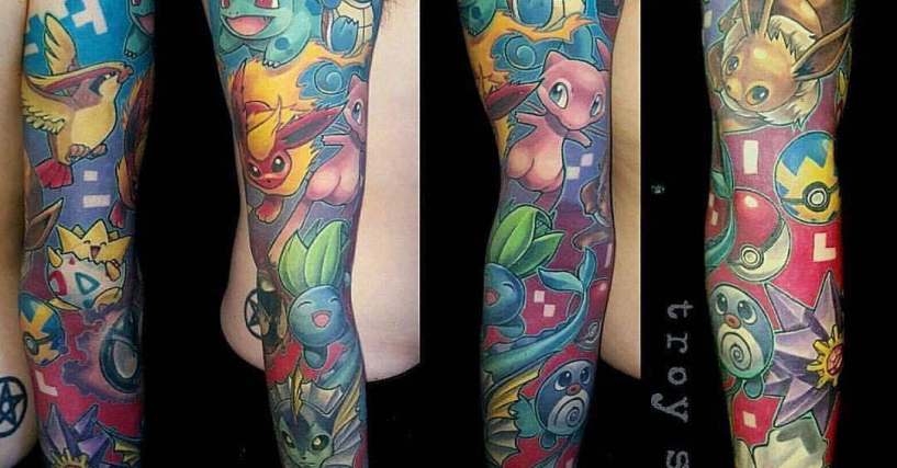 Amazing Anime Sleeve Tattoos