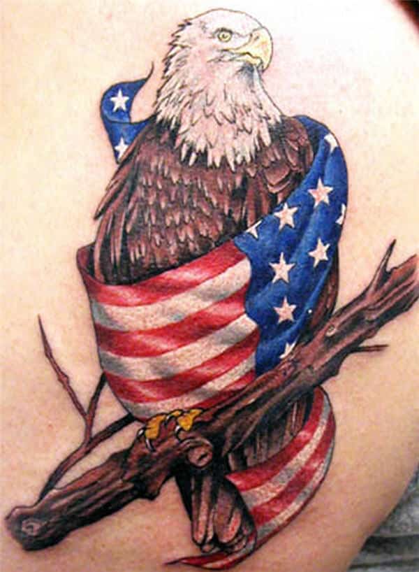 American Flag Tattoos for Men