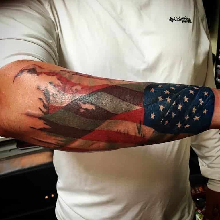 American Flag Tattoo 39