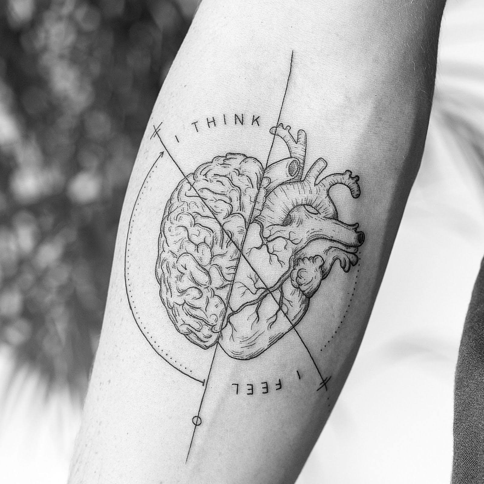 Anatomical heart tattoo design 5