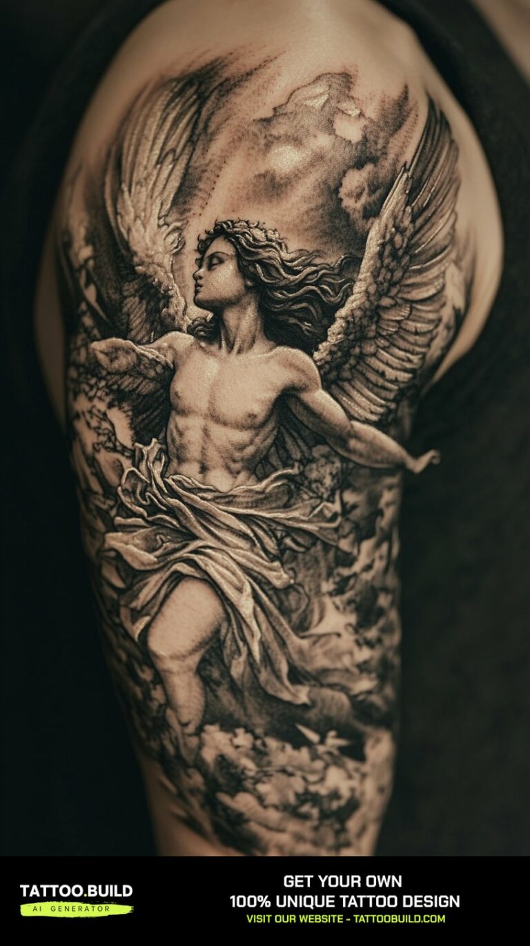 Awesome angel tattoos for men