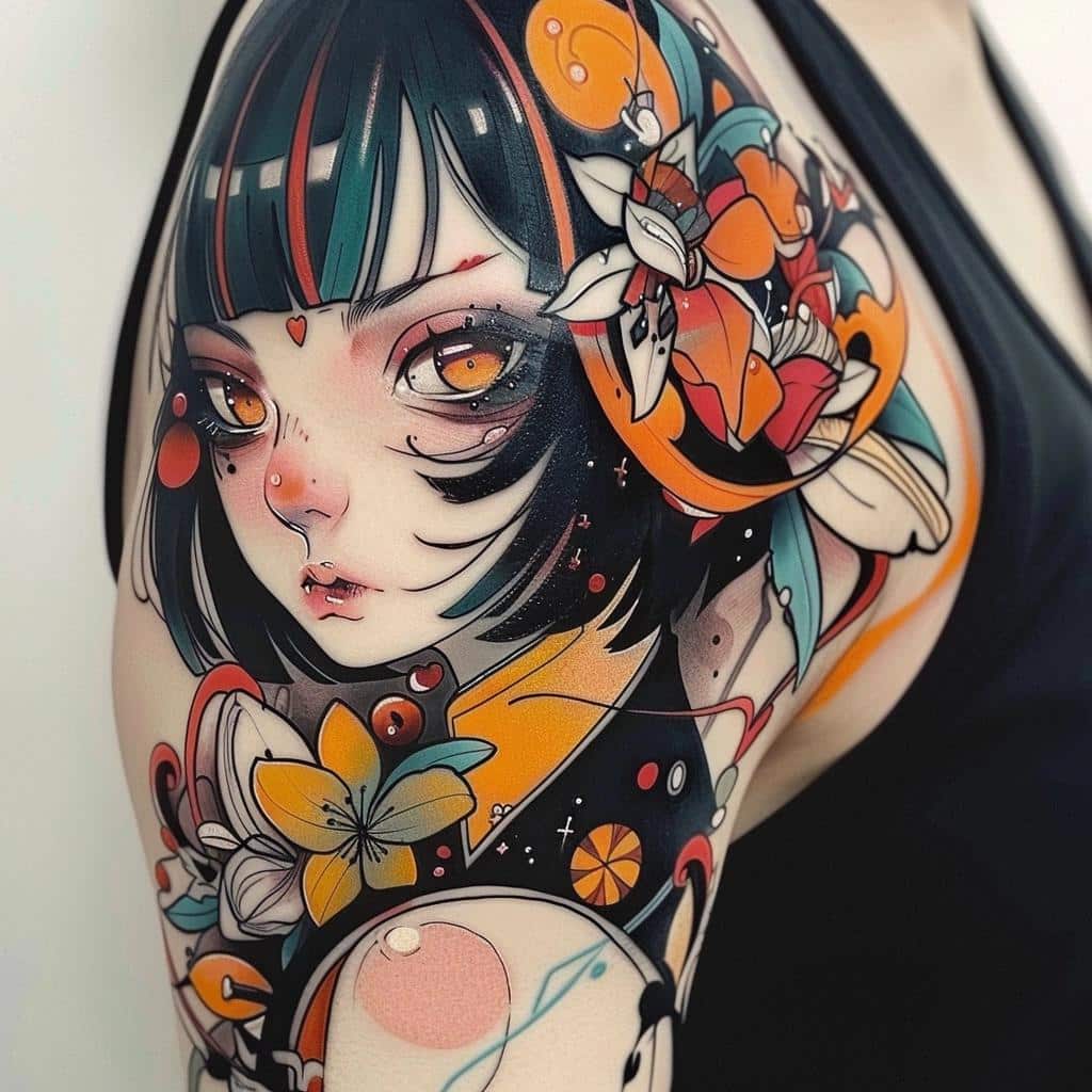 Cool Anime Tattoo Ideas