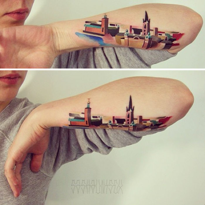 Towering Structure Tattoo