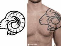 aries-ram-shoulder-tattoo