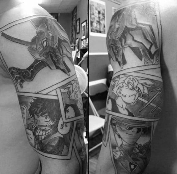 Arm anime tattoo design